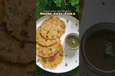Moong daal Chila healthy breakfast#recipe #shorts #viralvideo #trending #ytshorts #youtubeshorts