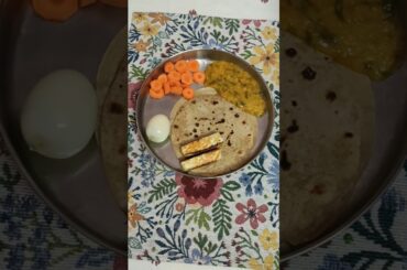 #food #cooking #lunch #healthy #minivlog #trending #roti #paneer #dal #carrot #eggrecipe