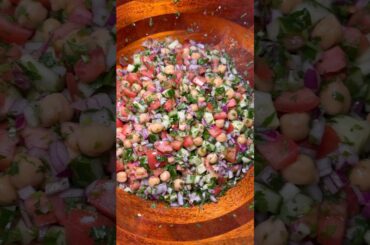 Cucumber Chickpea Salad