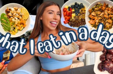 what I eat in a day | high protein easy recipes + healthy baking
