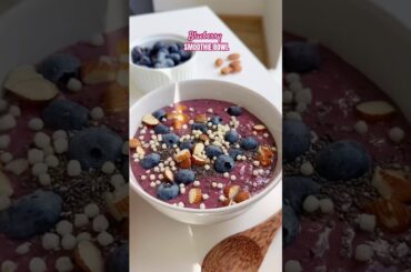 Blueberry-Smoothie Bowl Recipe#recipe #easy #easyrecipe #easytomake #smoothie #healthy #smoothiebowl