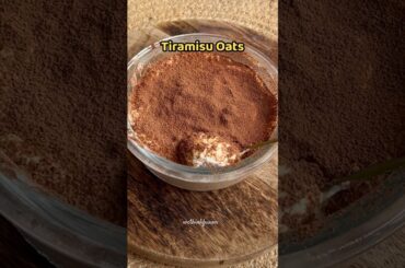 Tiramisu Oats recipe | Healthy breakfast ideas | High Protein Overnight Oats | Chia pudding