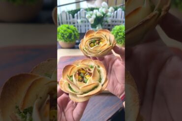 #shorts Bread Flower Pizza #easyrecipes #ashortaday