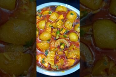 Aloo Tinda Sabji | tinde ki sabji kaise banate hai | masala gravy recipe #shorts #sabjirecipe