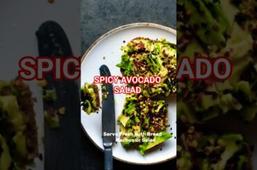 Spicy Avocado Salad Recipe |#food #shorts  #facto