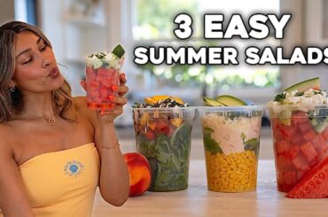 3 Deli Container SALADS! Quick Clean Up + Low Calorie