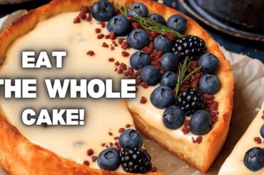 Healthy Cottage Cheese pie - Low calorie and High protein dessert
