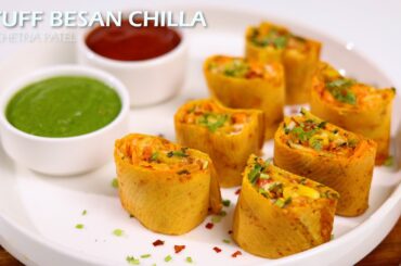 Stuff Besan Chilla | Easy to Make  Healthy Chilla | Food Couture by Chetna Patel