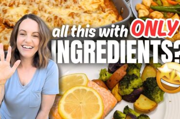 The Easiest Dinners EVER: 3 Recipes With Only 5 Ingredients!