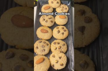Almond cookies |Badam Biscuits | Badam Recipe |Homemade Healthy Almond Cookies |Healthy Snack #viral