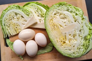 Simple Egg Cabbage Recipe! Ready in 5 Minutes. Healthy Breakfast Ideas with Eggs.