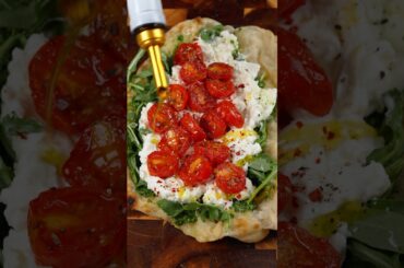 Burrata Caprese Pizza Sandwich #shorts