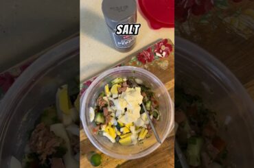 Delicious Easy salad recipe #salad #healthysalad #tunasalad #healthylifestyle  #tuna #cucumber #diet