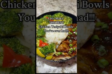 The best chicken teriyaki bowls ever! #chickenteriyaki #easymeals #healthydinnerideas #chickenbowl