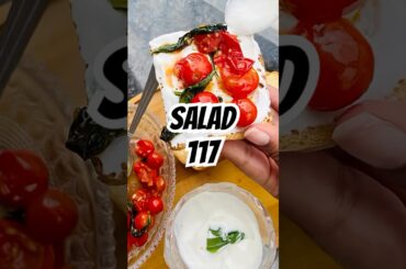 Let’s make tomato basil bliss salad   Day 117 of making healthy salad