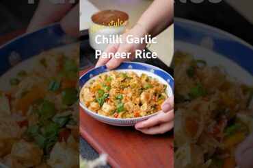 Desi Style Chilli Garlic Paneer Rice | Quick Recipes | High Protein #recipe #dinner #lunch #healthy