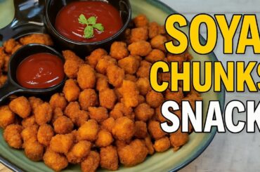 Crispy Soya Chunks Snacks | Healthy Protein Snack | Easy Evening Tea Time Recipe | Cook With Priya