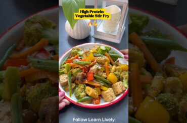 Lose upto 5 Kg Weight with this High Protein Vegetable Stir Fry | Weight loss Dinner Recipe #stirfry