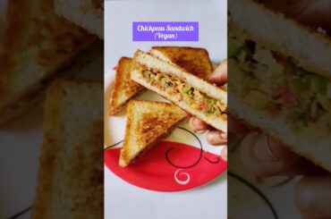 Whole Wheat Chickpeas Sandwich (Vegan) #sandwich #vegansandwich #vegetarian #veganrecipes #shorts