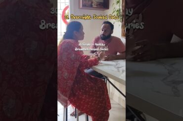 Overnight Soaked Oats | 18 of 30 Simple & Healthy Breakfast Recipes Series #viral #shorts #food #yt