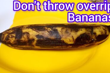 Don't throw overripe bananas...Try this magic!! | Instant Snacks Recipe #food #cooking #yummy