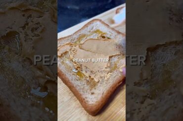 Whole Wheat Bread with Honey & Peanut Butter | Healthy Breakfast Recipe #shorts