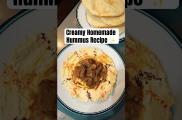 Quick and Creamy Hummus Recipe | Homemade Pita Bread | Fattoush Salad | Vegan-Friendly Healthy Dips