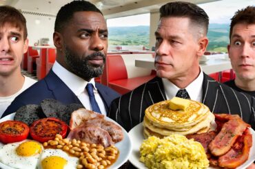 American vs English Breakfast! ft. John Cena & Idris Elba