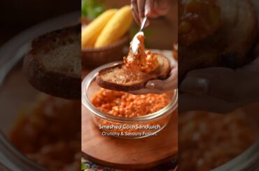 Crispy Smashed Corn Sandwich | Spicy, Healthy & Easy 10-Min Breakfast | Borosil