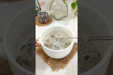 Overnight oats chia seeds breakfast recipe #shorts