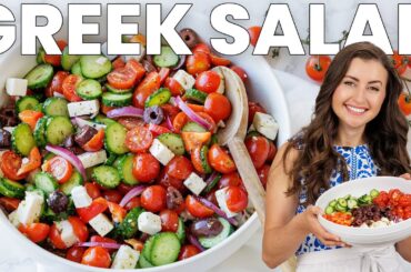How to Make the BEST Classic Greek Salad | Easy & Fresh Recipe