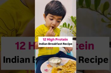 12 High Protein Indian Breakfast #shorts #ytshorts #breakfast #protein #recipe #chilla