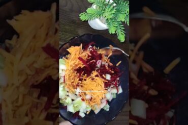Healthy Carrot beetroot salad recipe#food #recipe #cooking #easyrecipe #shorts #trendingvideo
