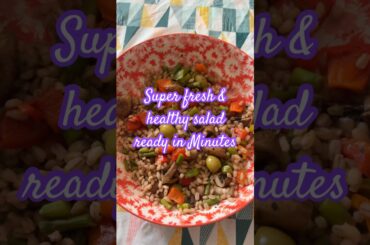 Healthy saladteady in minutes #healthy #healthysalad #cooking #recipe #vegetarianrecipes #mushroom