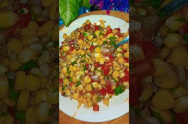 NO OIL corn chaat recipe in tamil#healthysnacks#weightlossrecipe #cornrecipe #chaatrecipe #food