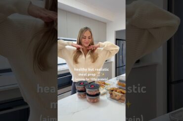 MEAL PREP WITH ME | easy and healthy recipes, 120g+ protein & grocery list #mealprep #healthyfood