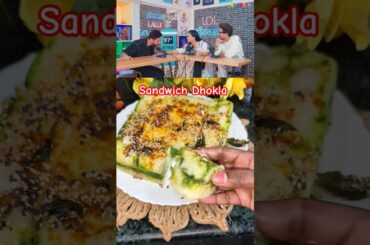 Sandwich Dhokla l healthy dhokla recipe l #sandwichdhokla #viralshort #gujratireceipe #ytshorts#food