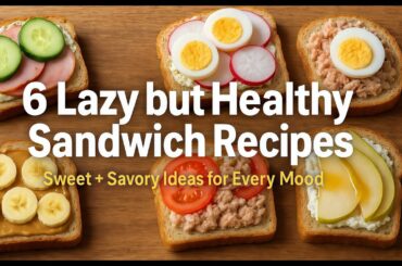 6 Lazy but Healthy Sandwich Recipes