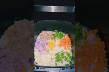 Air Fryer Fried Rice - The BEST Fried Rice Recipe! #friedrice #cooking #recipe #reels #shorts #food