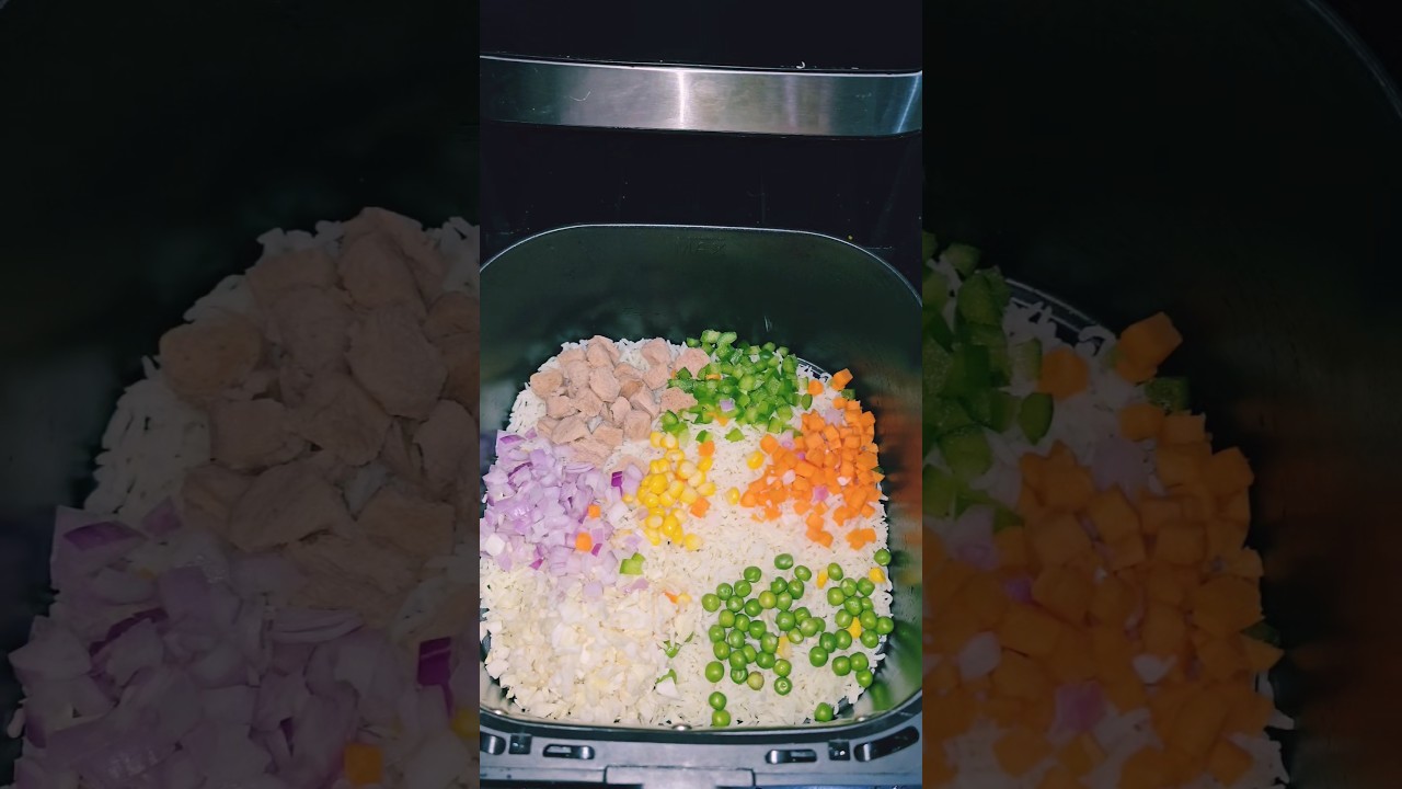 Air Fryer Fried Rice – The BEST Fried Rice Recipe! #friedrice #cooking #recipe #reels #shorts #food Air Fryer Fried Rice - The BEST Fried Rice Recipe! #friedrice #cooking #recipe #reels #shorts #food
