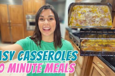 EASY 10 MINUTE CASSEROLE MEALS FOR BUSY FAMILIES! 5 INGREDIENT MEALS ON A BUDGET!