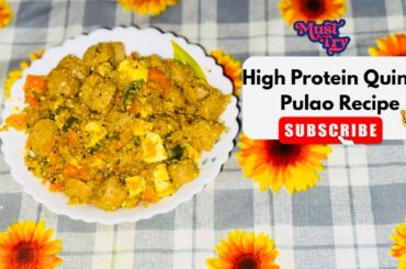 High Protein Quinoa Paneer Veg Pulao | Healthy Weight Loss Recipe | Easy Lunch & Dinner Idea