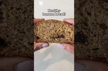 Healthy banana bread #healthybananabread #healthysnackrecipe #healthymom #healthysnack