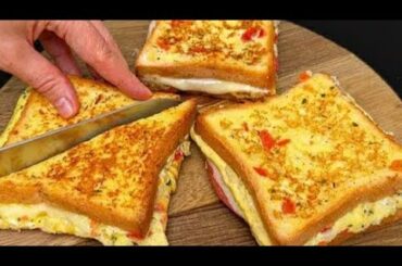 Healthy Bread Snacks Recipe | New Recipe | Egg Sandwich Recipe | Trending Evening Snacks | #recipe