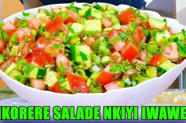 REBA UKO WATEGURA SALADE IRYOSHYE CYANE MU RUGO IWAWE (Health salads easy to make at home)