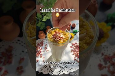 THICK AND CREAMY LASSI AT HOME | Sugar Free | Perfect for Weight Loss #shorts #viral #youtubeshorts