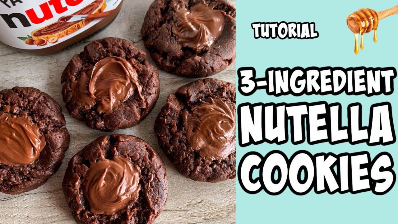 3-Ingredient Nutella Cookies! Recipe tutorial #Shorts 3-Ingredient Nutella Cookies! Recipe tutorial #Shorts