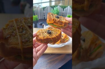 #shorts 2 in 1 Garlic Bread Sandwich #easyrecipes #ashortaday