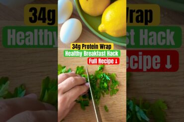 High Protein Breakfast Wrap | Healthy Low Calorie Cottage Cheese & Egg Recipe