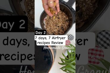 Homemade Granola in Air Fryer | Quick & Healthy Breakfast Recipe. #shorts